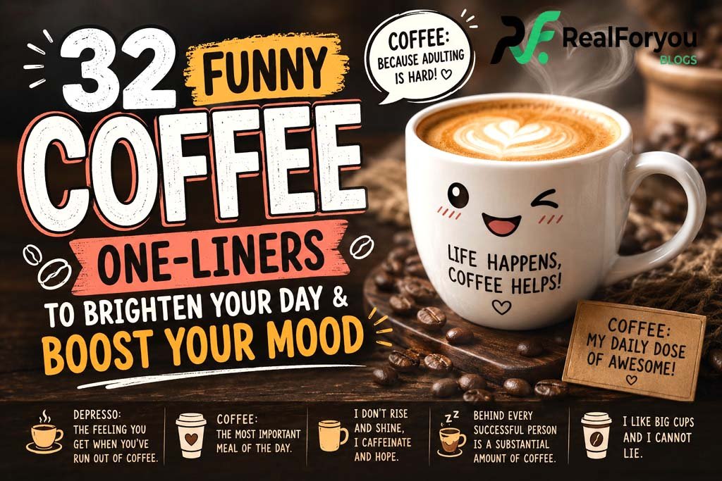 32 Funny Coffee One-Liners to Brighten Your Day & Boost Your Mood Funny Coffee