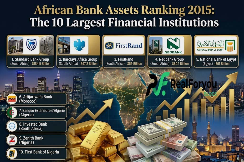 African Bank Assets Ranking 2015: The 10 Largest Financial Institutions Assets