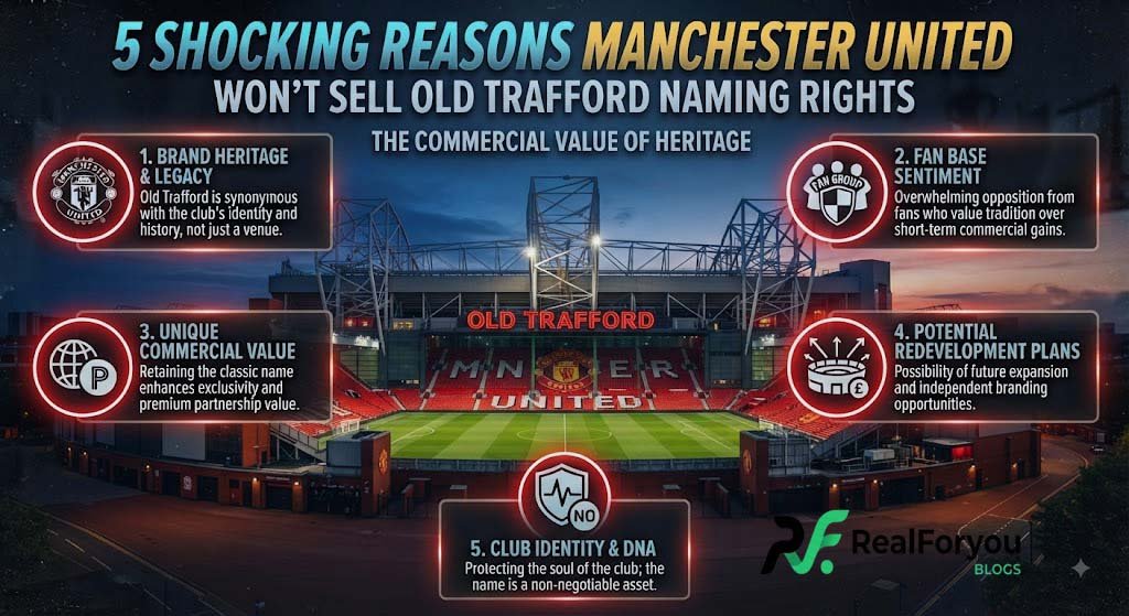 5 Shocking Reasons Manchester United Won’t Sell Old Trafford Naming Rights Manchester